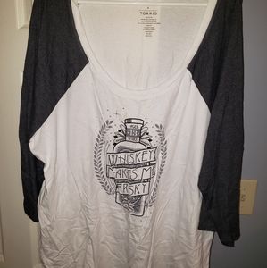 Torrid Raglan Tee size 4